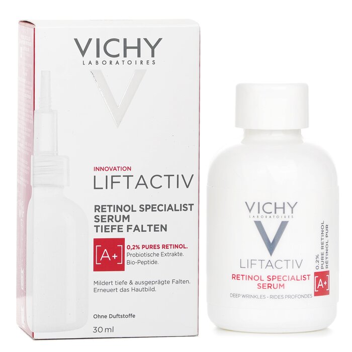 Vichy LiftActiv pure retinol serum 30ml for anti-aging and improved skin tone