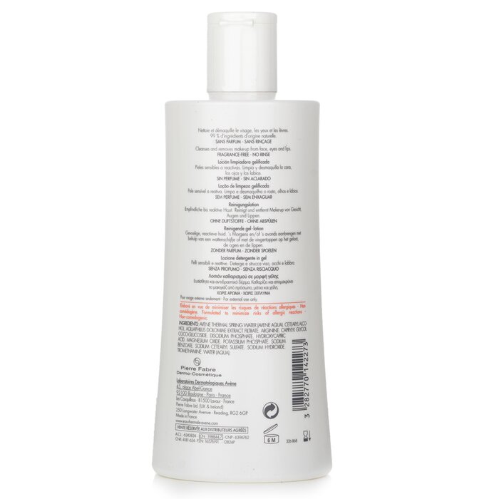 Avene Tolerance extremely gentle cleanser 400ml