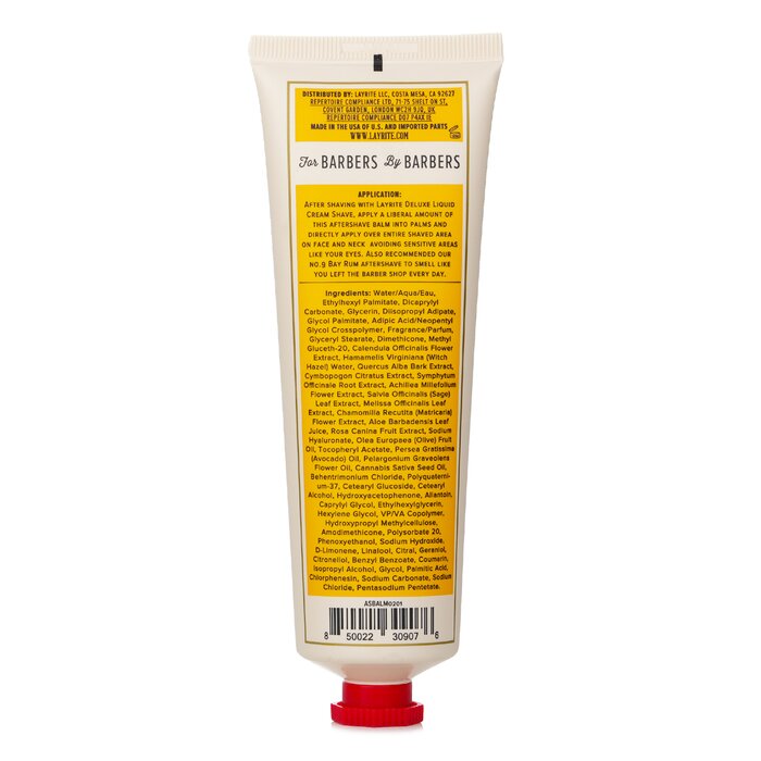 Layrite aftershave balm with natural ingredients 118ml/4oz