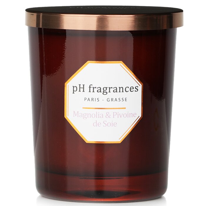 pH fragrances scented candle magnolia & pivoine de soie 180g/6.3oz