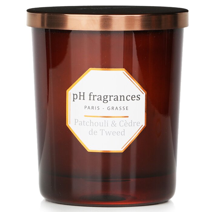 pH fragrances scented candle – patchouli & cedre de tweed 180g/6.3oz