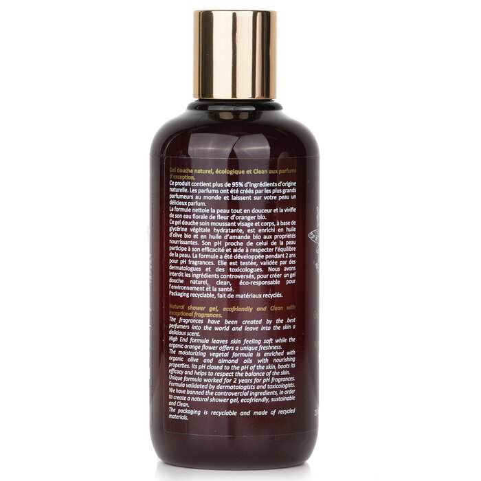 pH fragrances natural & clean shower gel with olive oil and almond oil 250ml/8.4oz
