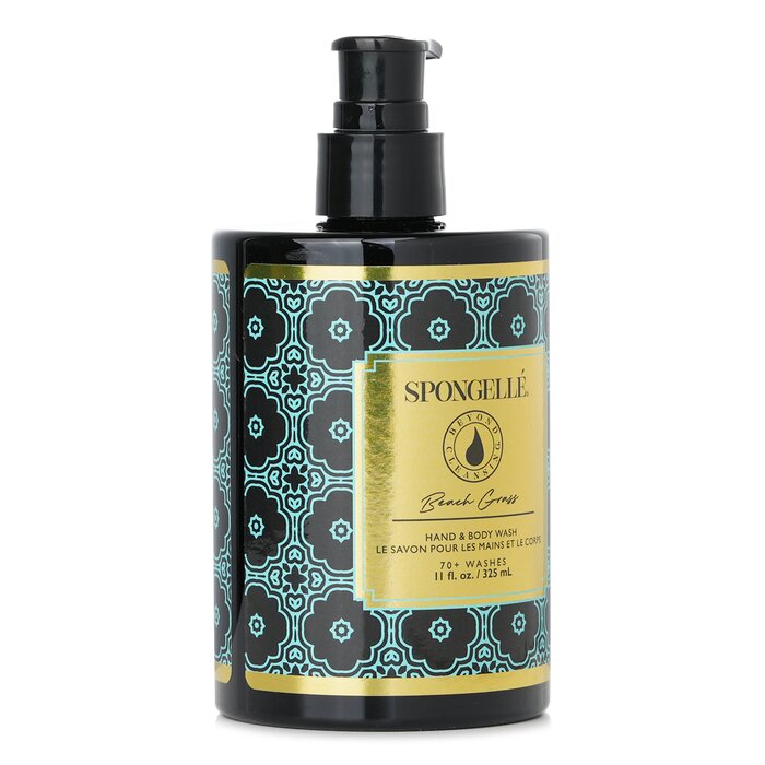 Spongelle hand and body wash with aloe vera and shea butter, Beach Grass 325ml/11oz