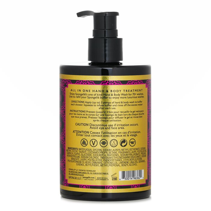 Spongelle hand and body wash with Bulgarian rose 325ml/11oz