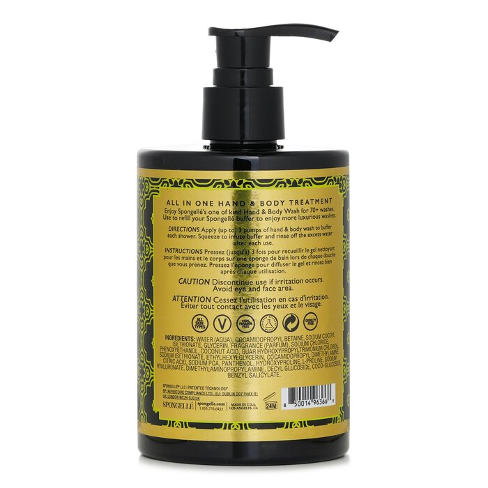 Spongelle hand and body wash with coconut verbena, 325ml/11oz