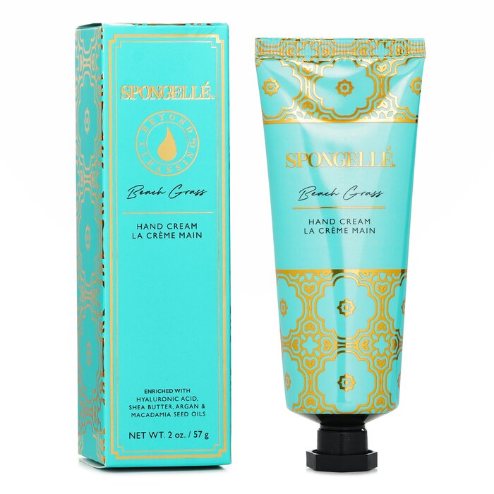 Spongelle hand cream with hyaluronic acid for hands 57g/2oz - Beach Grass