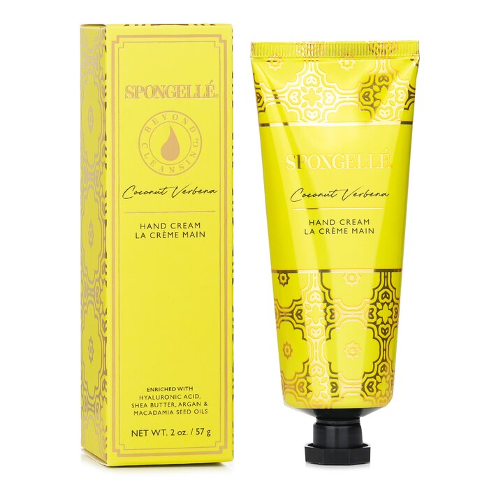 Spongelle hand cream with coconut verbena 57g/2oz