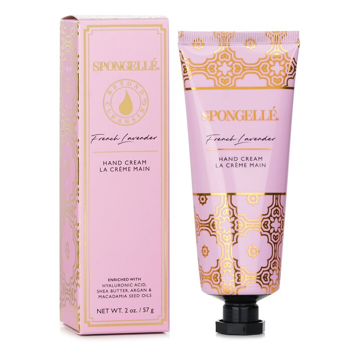 Spongelle French Lavender hand cream with hyaluronic acid 57g/2oz