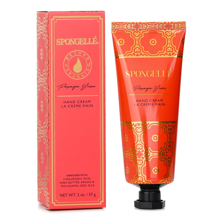 Spongelle hand cream with hyaluronic acid in papaya yuzu 57g/2oz