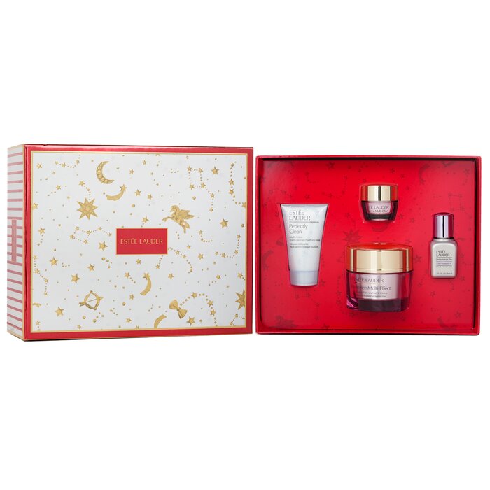Estee Lauder radiance routine set 4pcs: cleanser, treatment, neck cream, eye cream