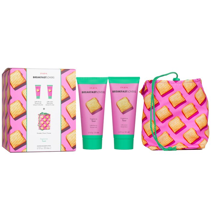 Pupa Breakfast Lovers Kit: Toast Shower Milk 200ml & Body Lotion 200ml