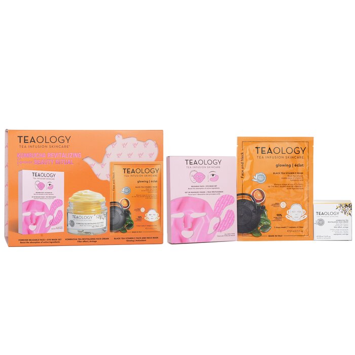 Teaology Kombucha revitalizing beauty ritual set, 3pcs