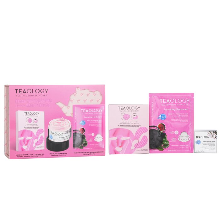 Teaology peach tea hydrating forever beauty ritual set 3pcs