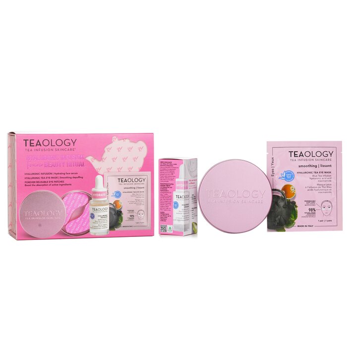 Teaology hyaluronic infusion beauty ritual set 3pcs