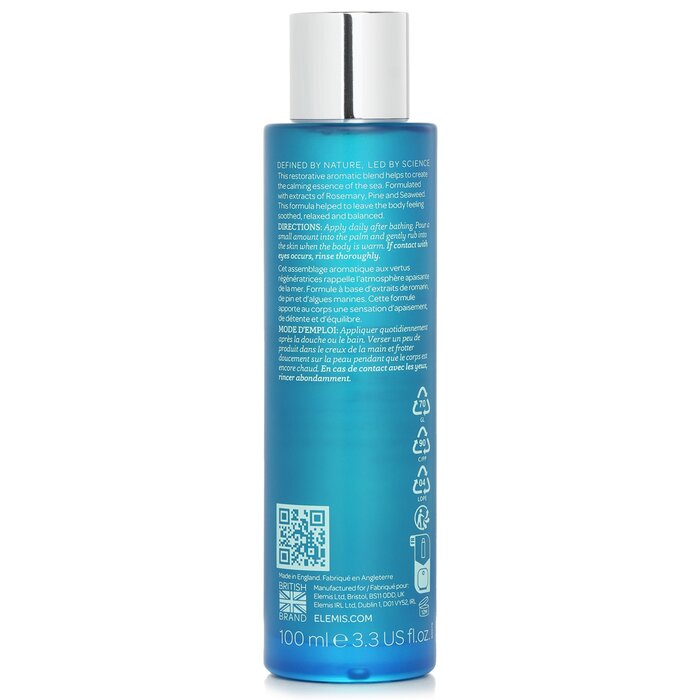 Elemis Musclease active body oil with maritime pine, sea buckthorn, rosemary 100ml/3.3oz