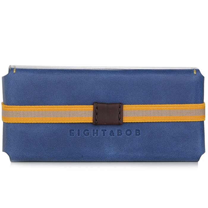 Eight & Bob fragrance leather case in navy blue for 30ml bottles