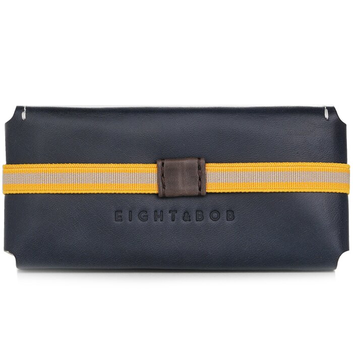 Eight & Bob fragrance leather case in night blue for 30ml bottles