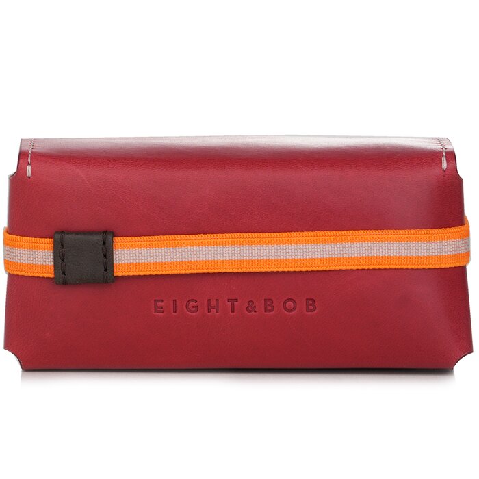 Eight & Bob fragrance leather case in Pomodoro Red for 30ml