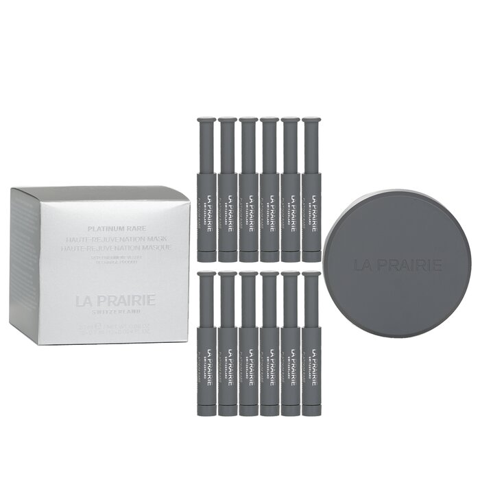 La Prairie Platinum Rare Haute rejuvenation overnight mask refill 20ml+12x0.7ml