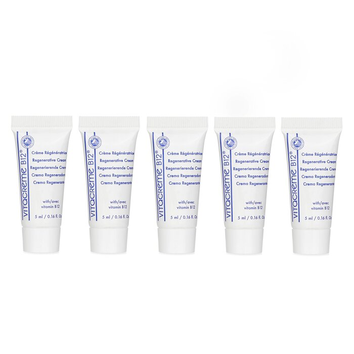 Vitacreme B12 regenerative cream set, 5ml x5pcs with vitamin B12 for dry and mature skin
