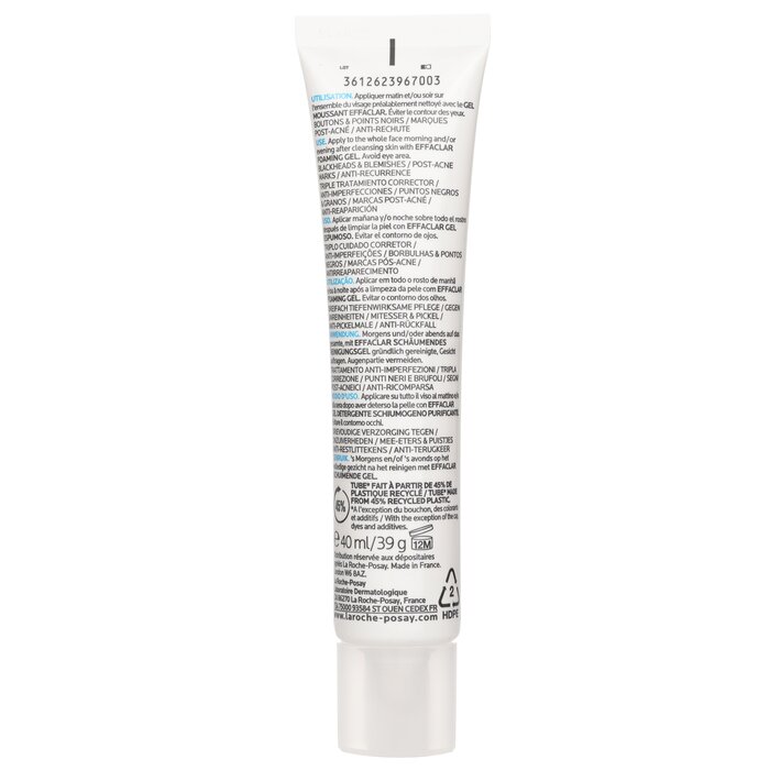 La Roche Posay Effaclar Duo+M gel moisturizer 40ml with salicylic acid for blemishes and oily skin