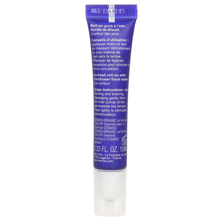 Melvita ice fresh roll-on eye contour treatment 10ml