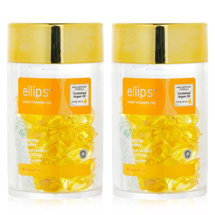 Ellips hair vitamin oil smooth & shiny duo set 2x50 capsules