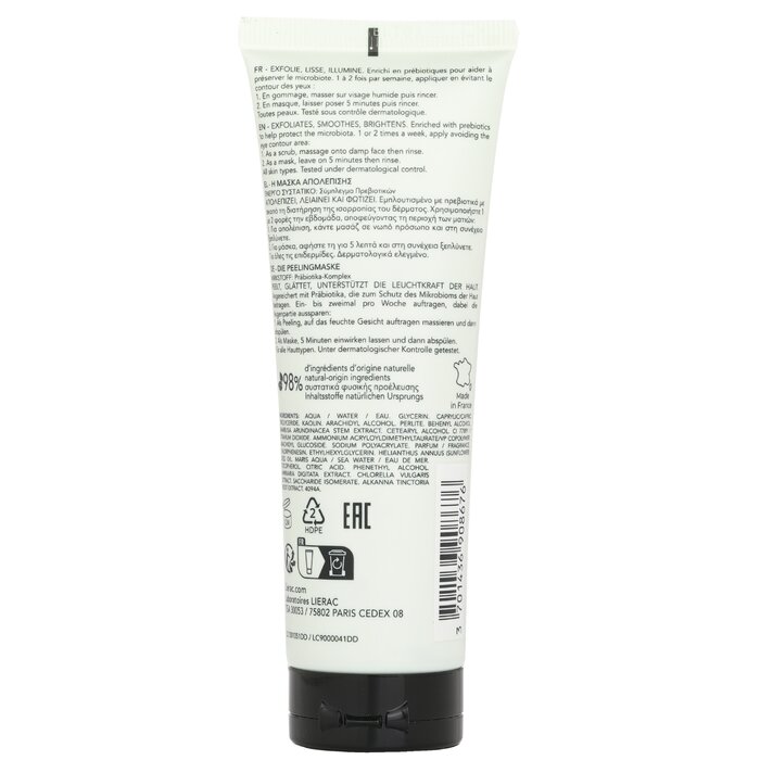 Lierac scrub mask with kaolin and bamboo silica 75ml