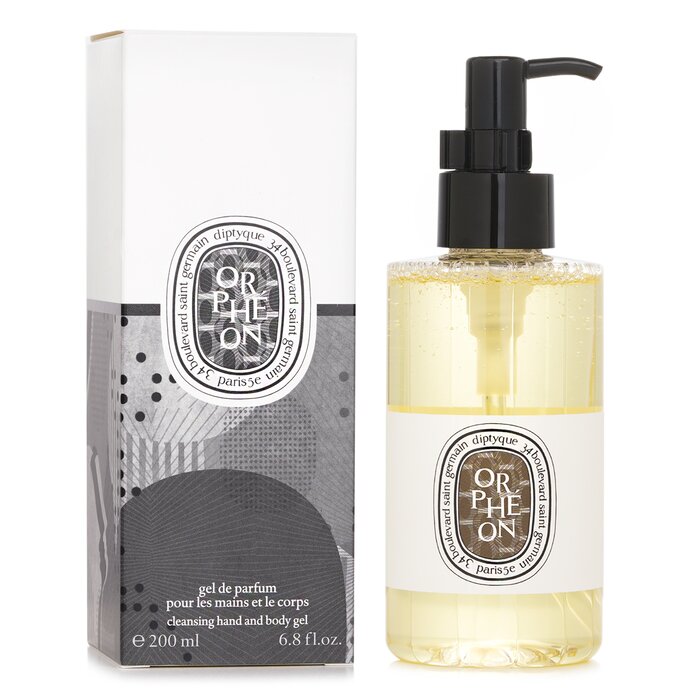 Diptyque Orpheon cleansing hand and body gel with tonka bean, cedar, and jasmine 200ml