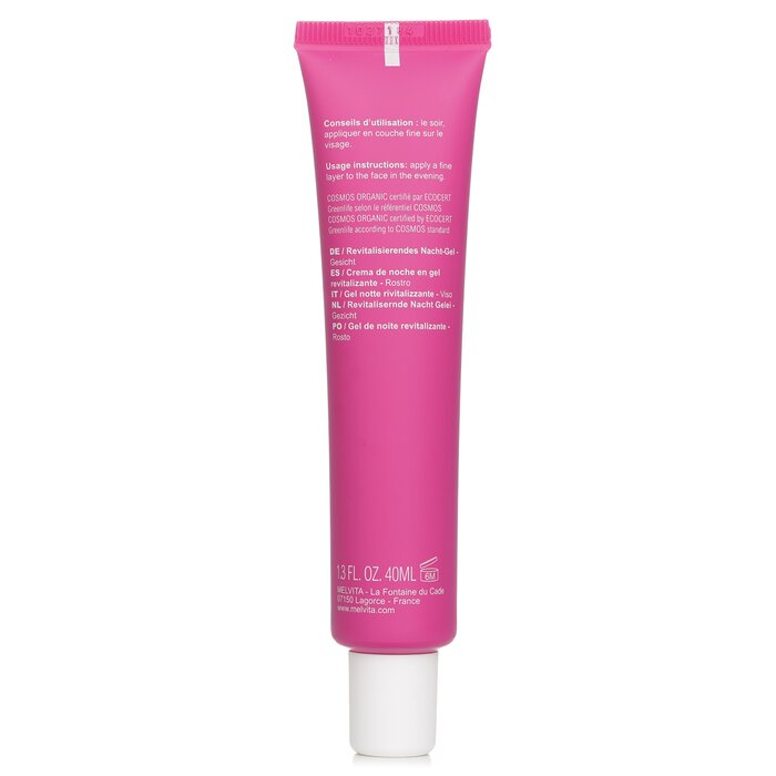 Melvita revitalizing night jelly with organic wild rose 40ml