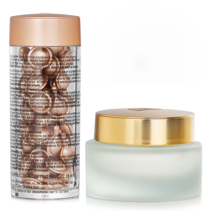 Elizabeth Arden ceramide vitamin C capsules and advanced ceramide lift and firm day cream SPF 15 set (2pcs)