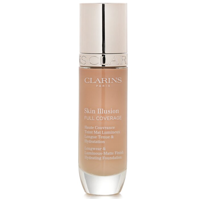 Clarins Skin Illusion full coverage foundation with hyaluronic acid for face 30ml