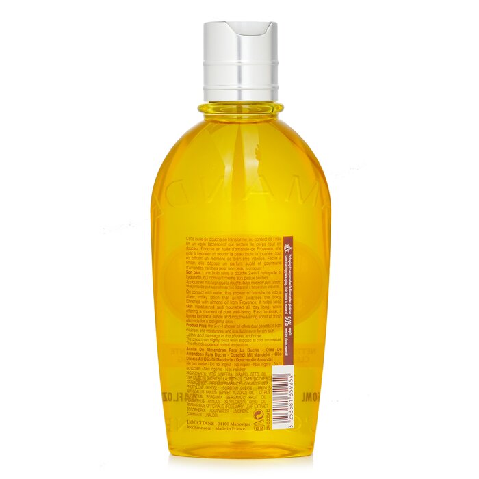 L'Occitane almond cleansing and soothing shower oil 250ml