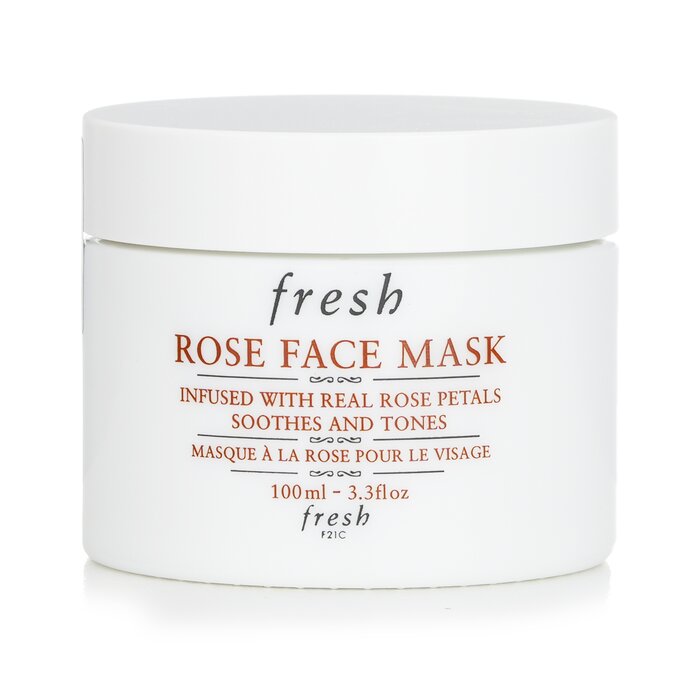 Fresh rose face mask with aloe vera and cucumber for face 100ml/3.5oz