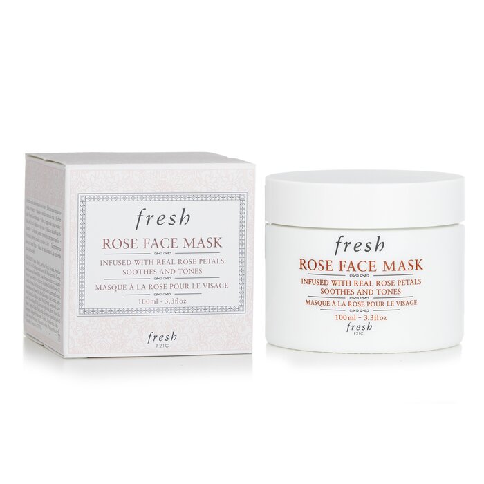 Fresh rose face mask with aloe vera and cucumber for face 100ml/3.5oz