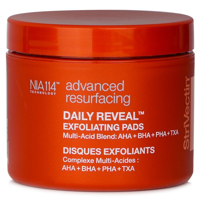 StriVectin exfoliating pads with four acids for face, 60 pads