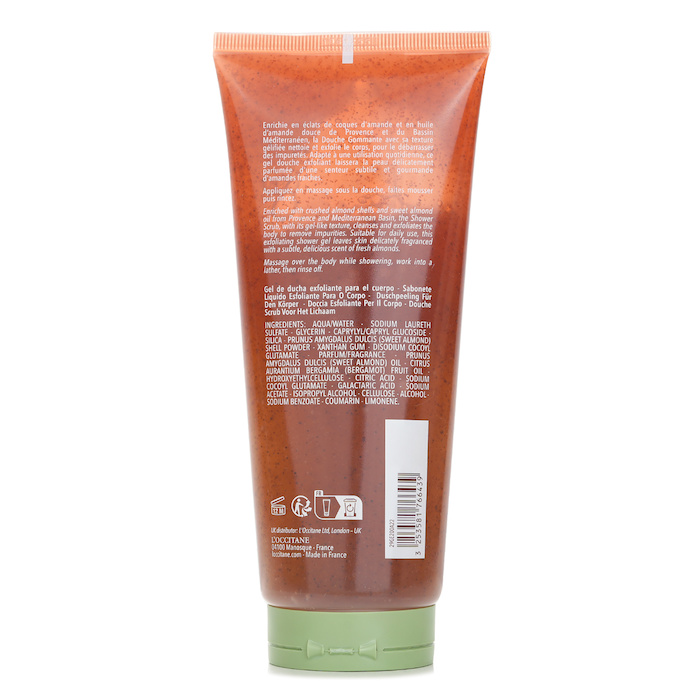 L'Occitane almond shower scrub 200ml/6.7oz
