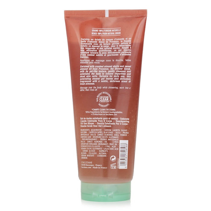 L'Occitane almond shower scrub 200ml/6.7oz