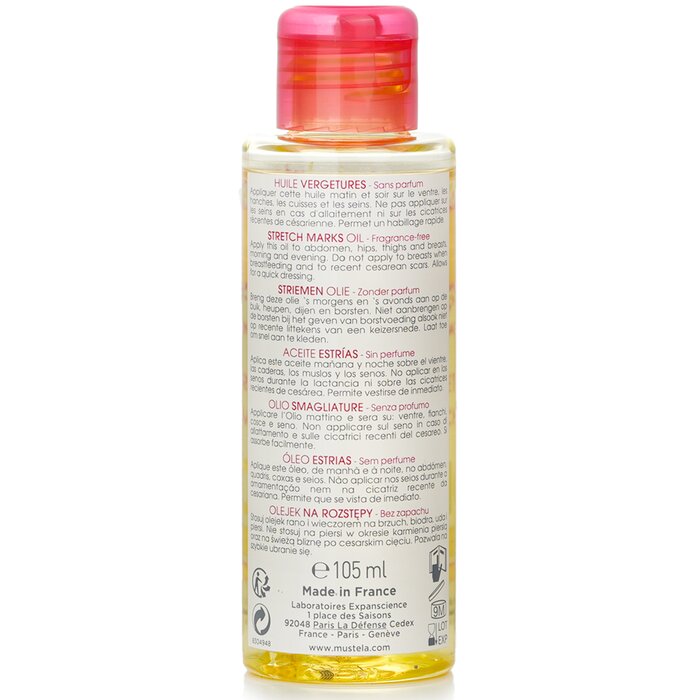 Mustela maternity stretch marks oil with avocado oil 105ml/3.5oz