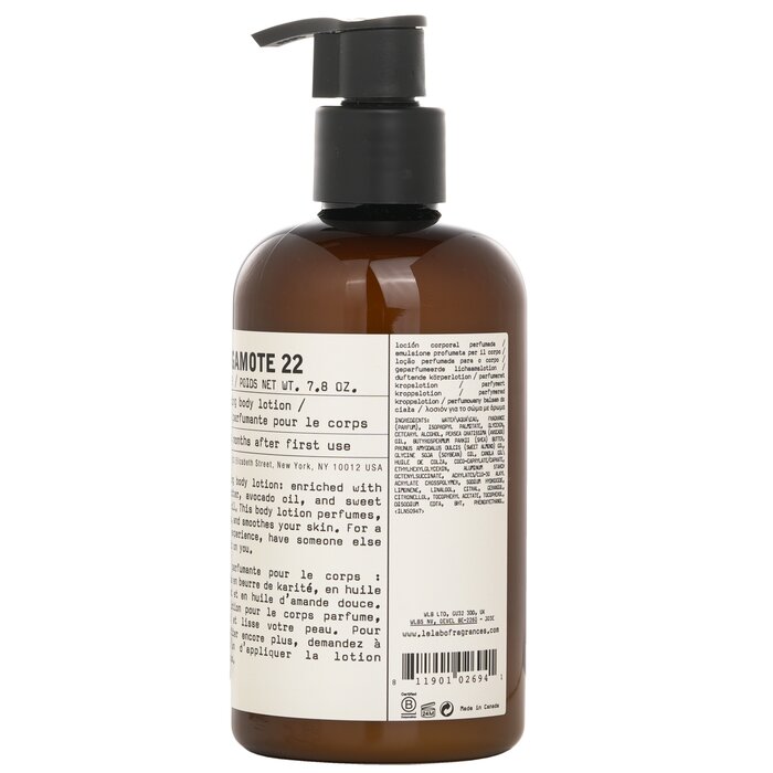 Le Labo Bergamote 22 body lotion 237ml