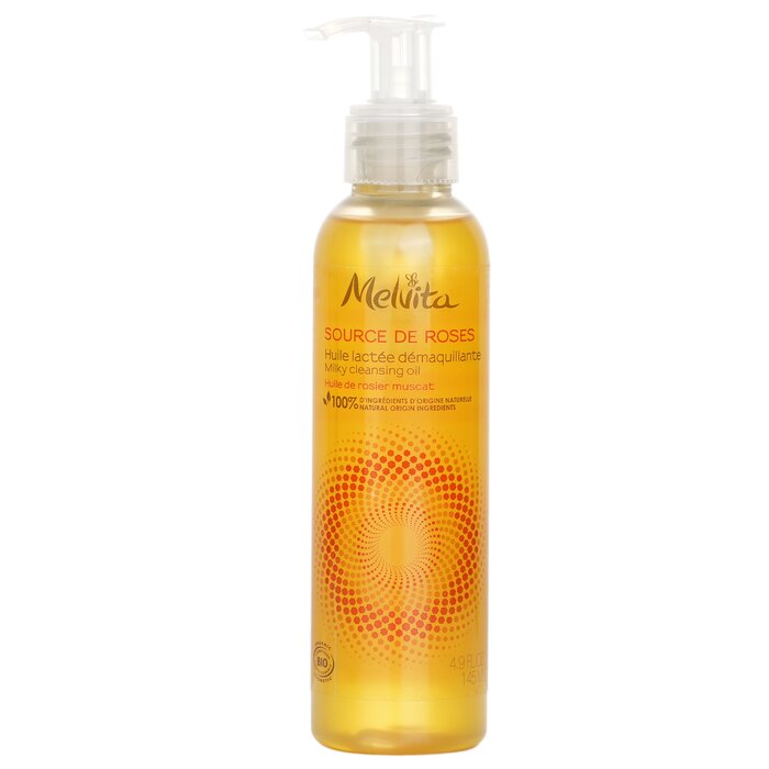 Melvita Source de Roses milky cleansing oil 145ml/4.9oz