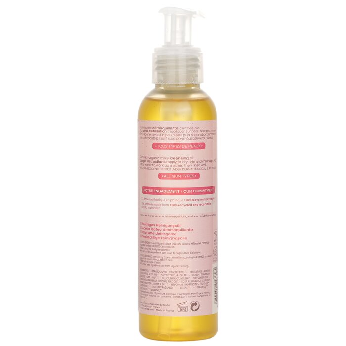 Melvita Source de Roses milky cleansing oil 145ml/4.9oz