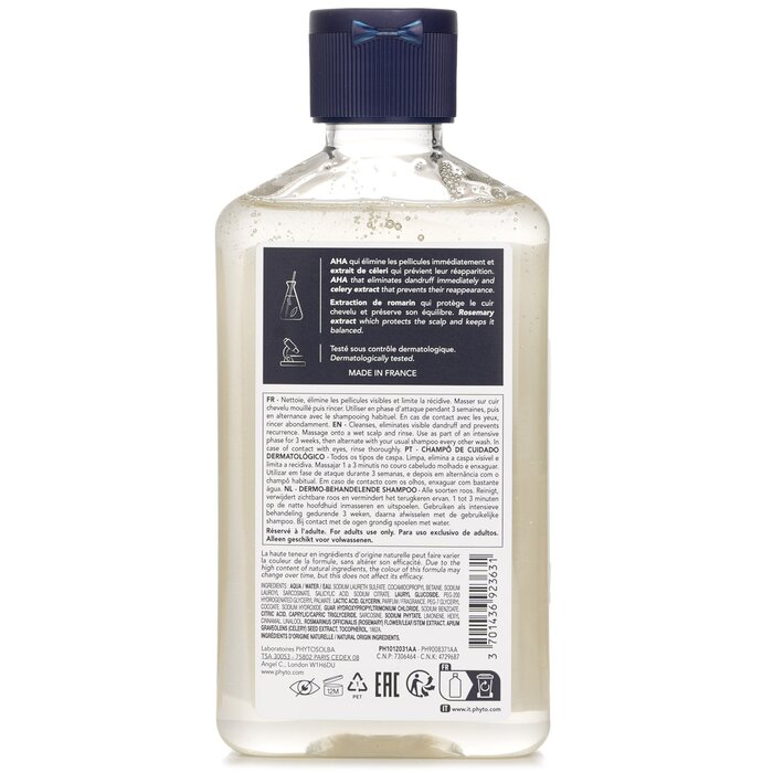 Phyto anti-dandruff shampoo with lactic acid and salicylic acid 250ml